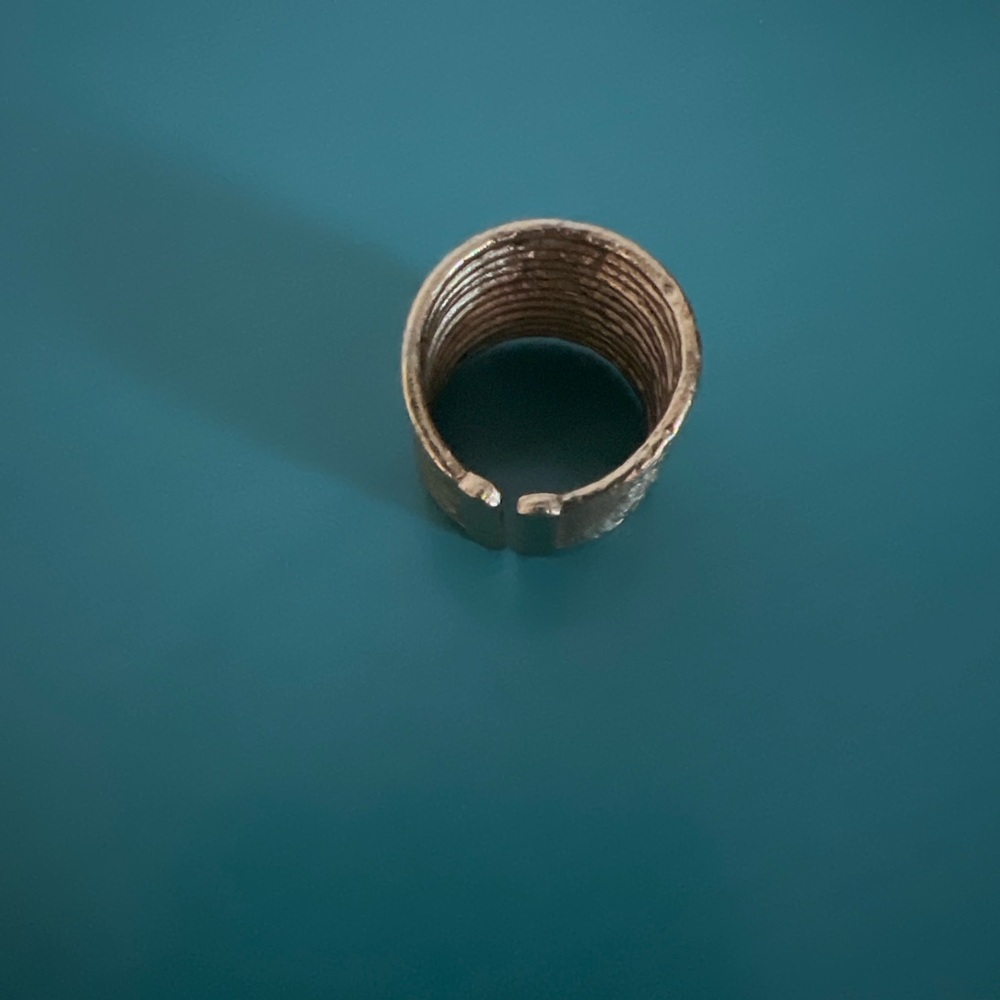 Gold Textured Ring - Picture 6 of 6